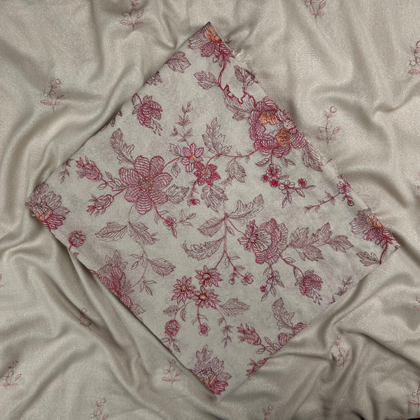 2Pc Embroidered Jaal Lawn Karandi ELKD-S25-0017