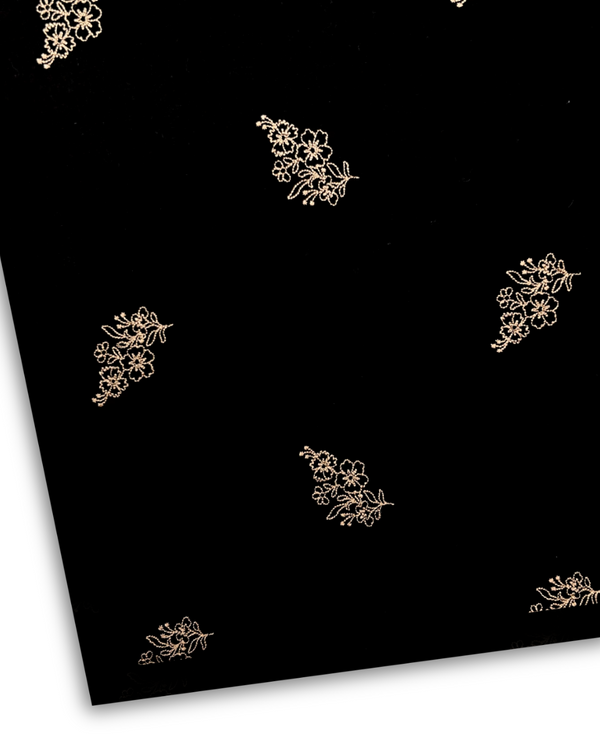 2Pc Embroidered Lawn Black PMEL-S25-0082