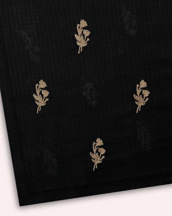 2Pc Embroidered Lawn Black  PMEL-S25-0056