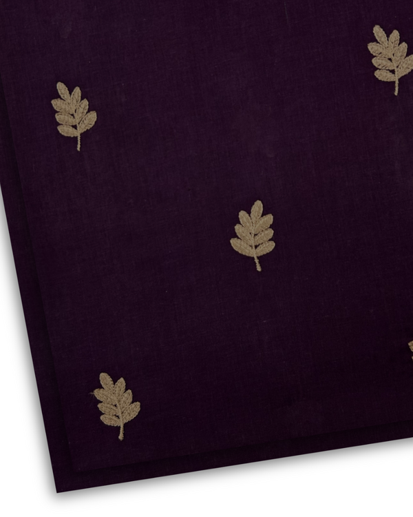 2Pc Cotton Embroidered Plum PMEL-W25-0005
