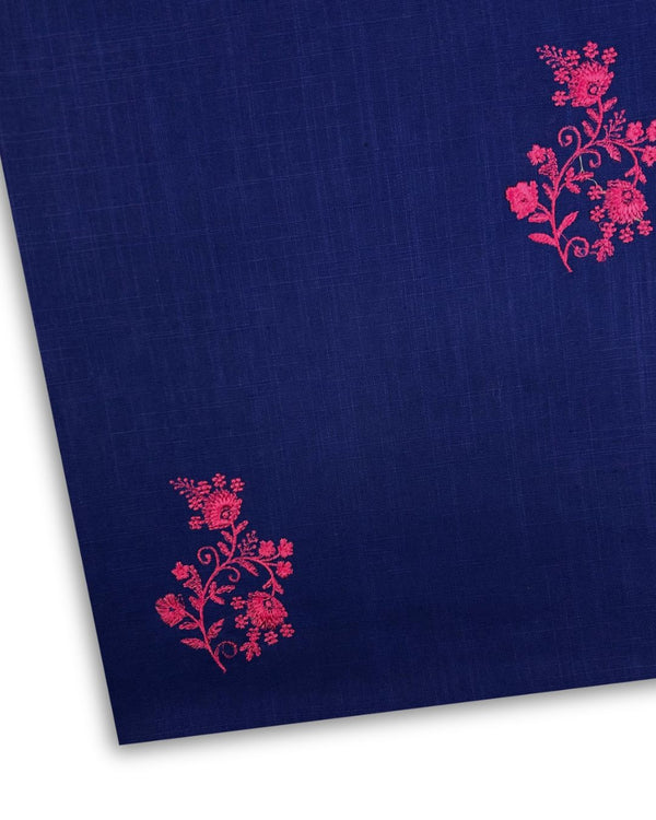 Embroidered Khaddar Blue EK-W25-0034