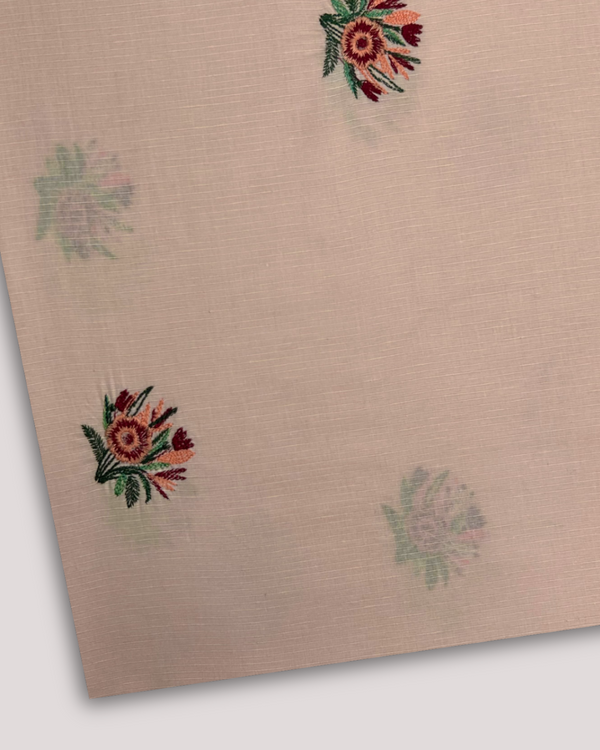 Multi Embroidered Lawn Peach  MEL-S25-118
