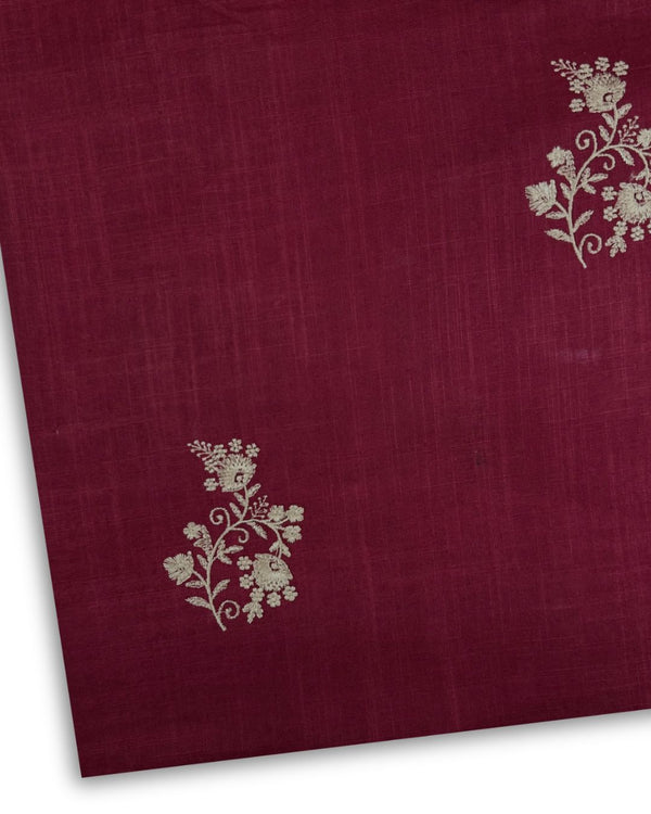 Embroidered Khaddar Maroon EK-W25-0035