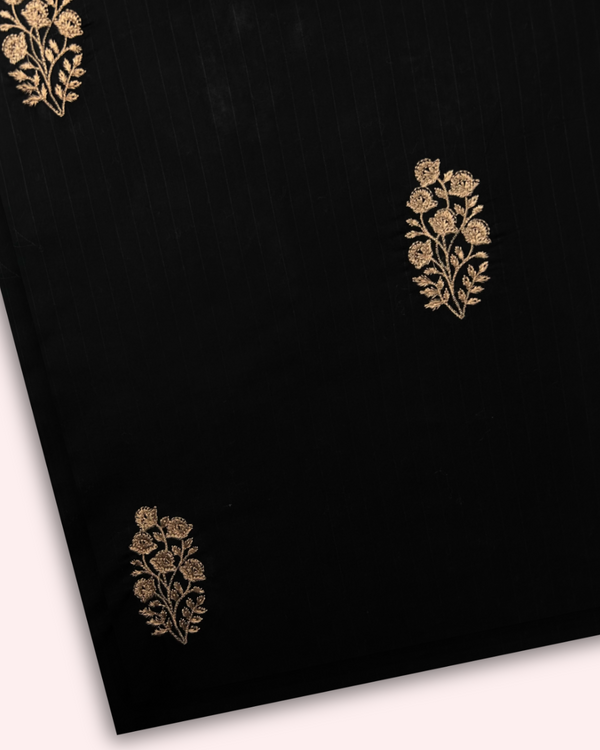 2Pc Embroidered Lawn Black PMEL-S25-0046