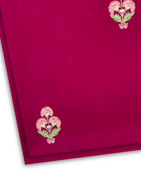 2Pc Multi Embroidered Alpine Hot Pink MEA-W25-0008