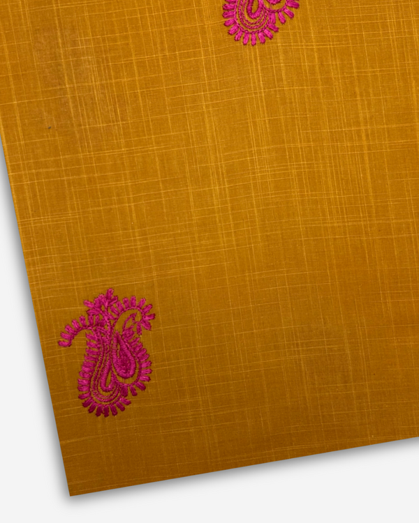 Embroidered Motif Fabric EMF-S25-0137