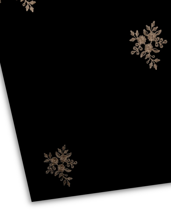 2Pc Embroidered Lawn Black PMEL-S25-0086