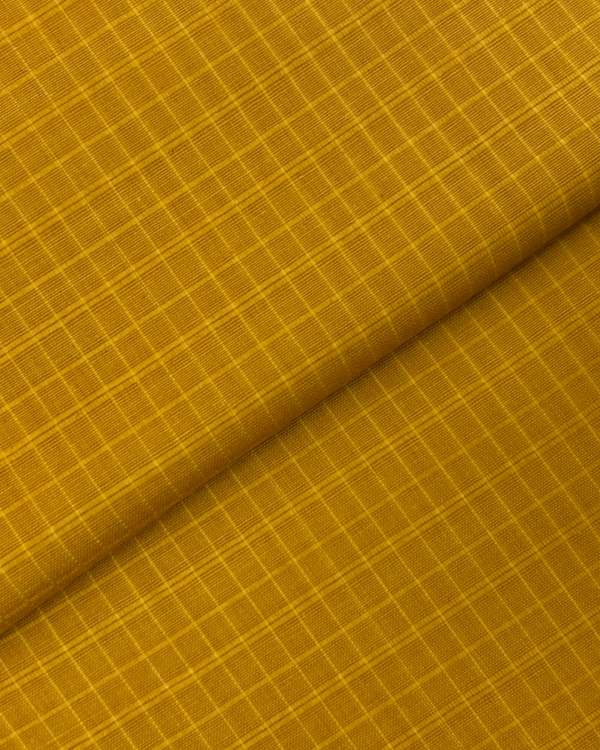 Check Lawn Deep Mustard CLS-S25-0019