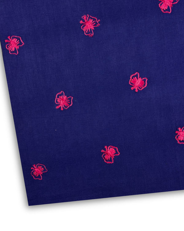 Embroidered Khaddar Ink Blue EK-W25-0081