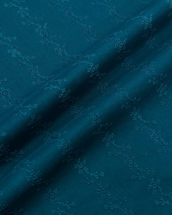 Chikankari Teal CK-S25-0009