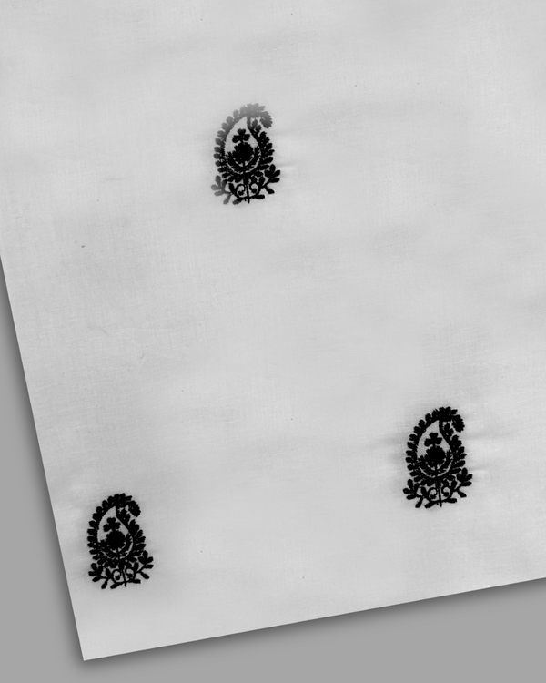 Embroidered Lawn White EMF-S25-0158
