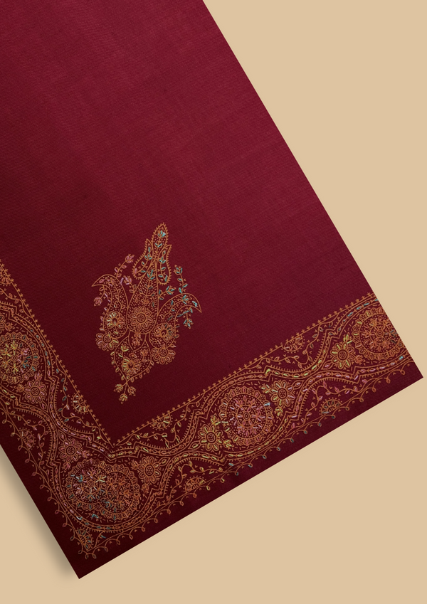 CASHMERE EMBROIDERED SHAWLS CES-W25-0007