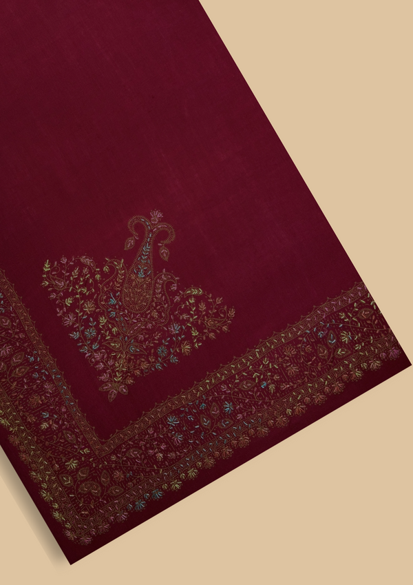 CASHMERE EMBROIDERED SHAWLS CES-W25-0016