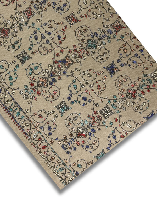 CASHMERE EMBROIDERED SHAWLS CES-W25-0050