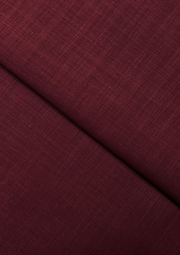 Cross Slub Khaddar Deep Maroon CSK-W24-0011