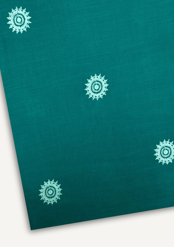 Embroidered Khaddar Sea Green EKCW1062
