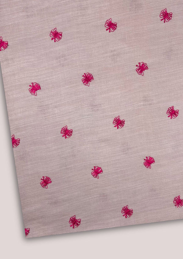 Embroidered Khaddar Peachish Pink EK-W24-0008