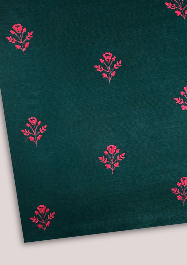 Embroidered Khaddar Sea Green EK-W24-0027