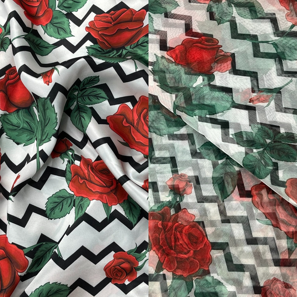 2Pc Shamoz with Organza SWO-0009