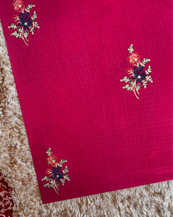 Multi Embroidered Lawn Hot Pink MEL-S25-108
