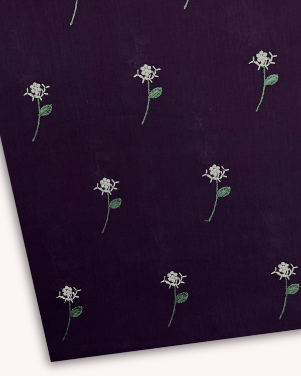 Multi Embroidered Plum Lawn MEL-S25-106