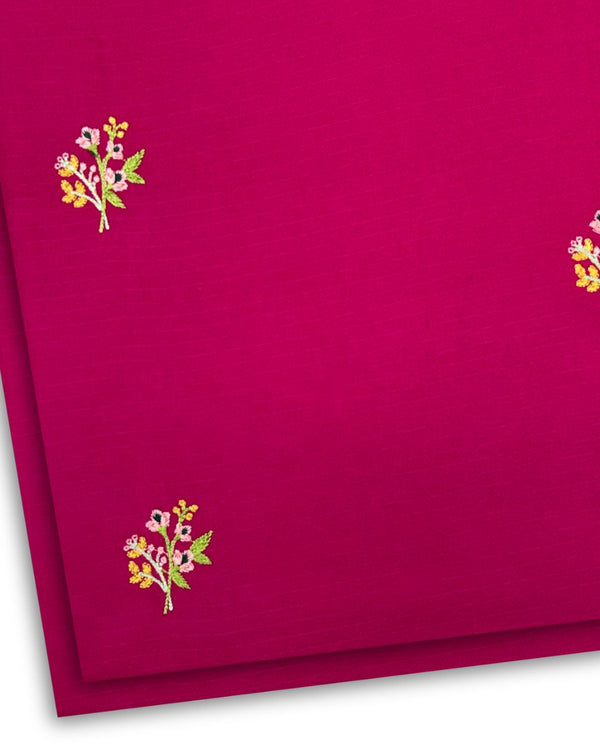 2Pc Multi Embroidered Alpine Hot Pink MEA-W25-0016