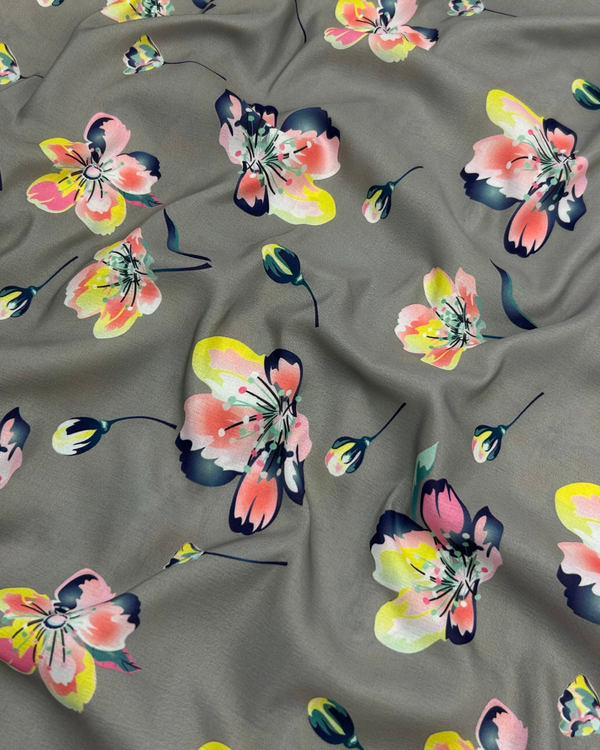Printed Arabic Silk Lawn PASL-S25-0004