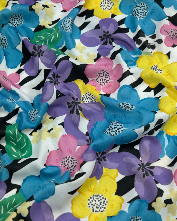 Printed Arabic Silk Lawn PASL-S25-0034