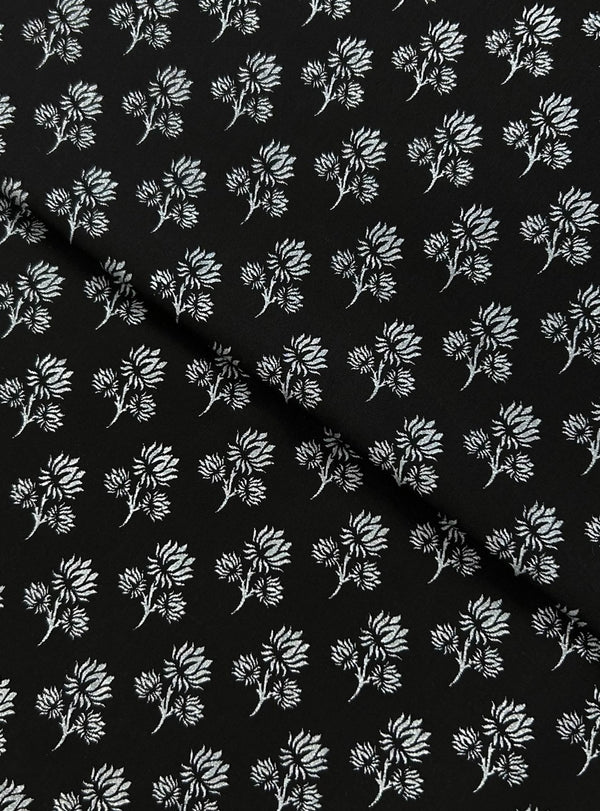 Block Printed Lawn Black BPL118