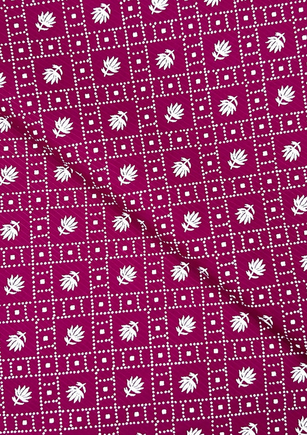 Block Printed Lawn Hot Pink BPL0024