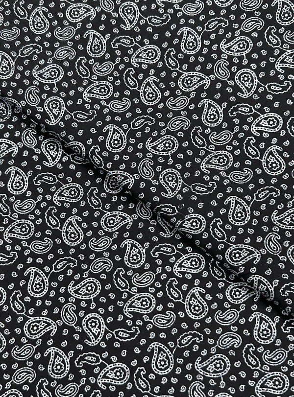 Silver Block Printed Lawn Black BPL114