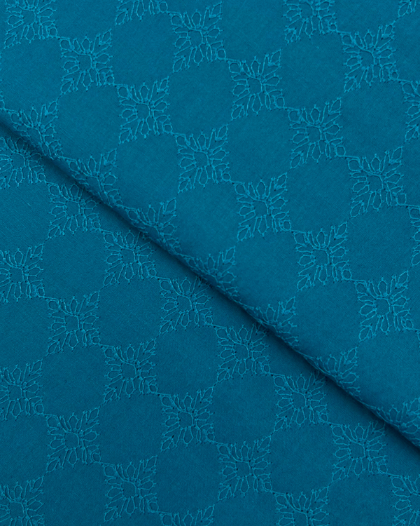 Chikankari Teal CK-S25-0021