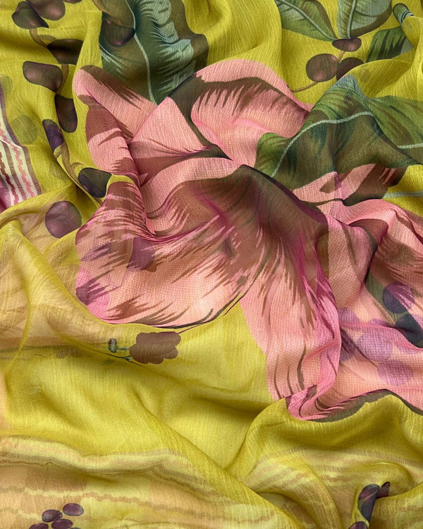 Cut Piece Digital Print Tissue Silk Dupatta DPTS-S25-0009