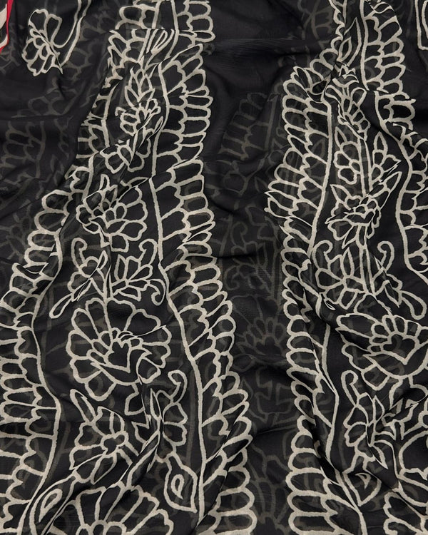 Cut Piece Digital Print Tissue Silk Dupatta DPTS-S25-0013