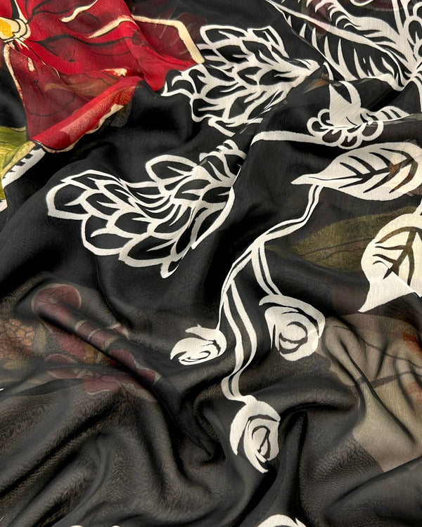 Cut Piece Digital Print Tissue Silk Dupatta DPTS-S25-0023