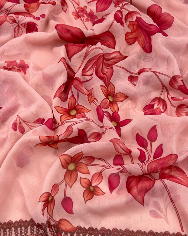 Cut Piece Digital Print Tissue Silk Dupatta DPTS-S25-0027