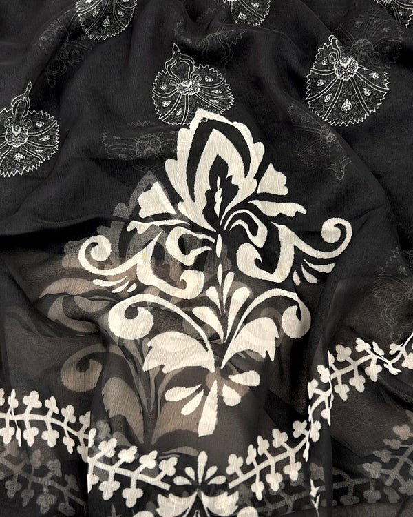 Cut Piece Digital Print Tissue Silk Dupatta DPTS-S25-0031