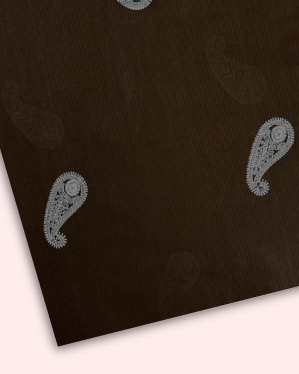 Embroidered Motif Fabric EMF-S25-0114