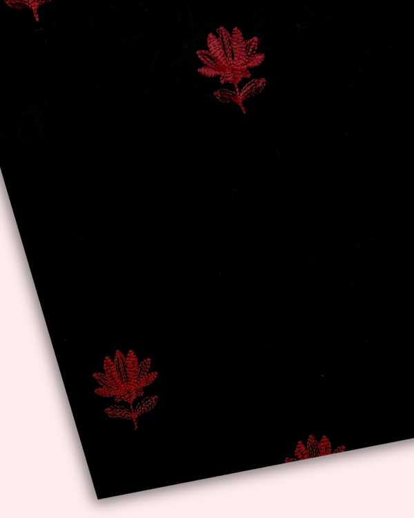 Embroidered Motif Fabric EMF-S25-0123
