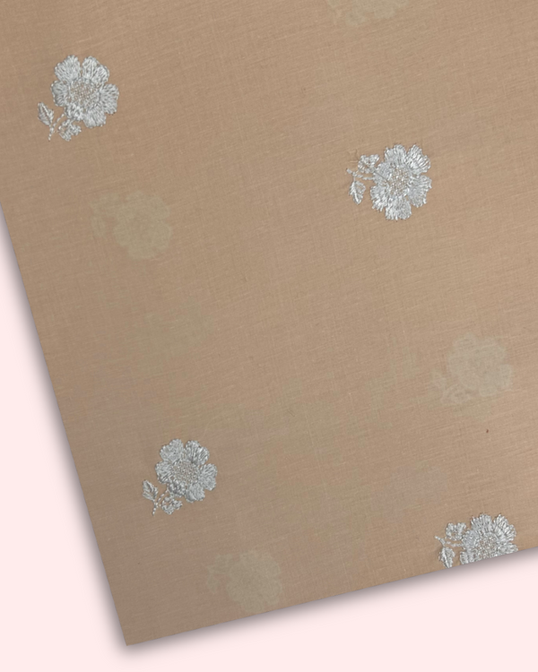 Embroidered Motif Fabric EMF-S25-0127
