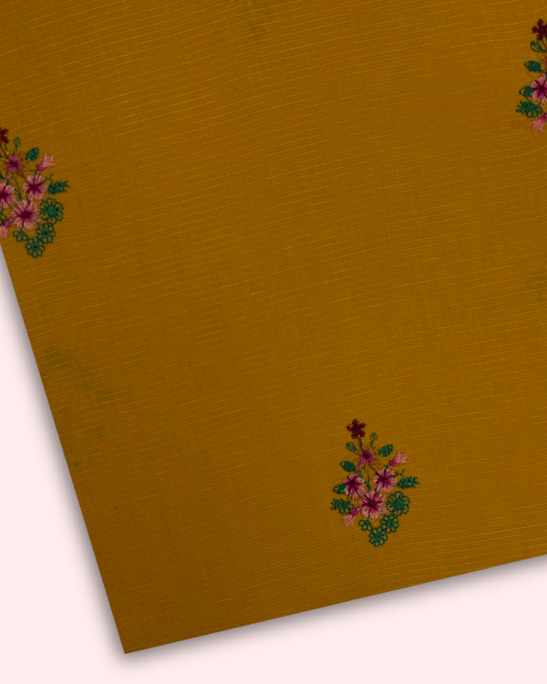 Multi Embroidered Lawn Mustard MEL-S25-094