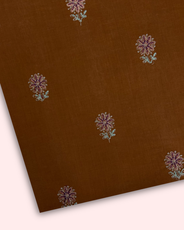 Multi Embroidered Lawn Deep Rust MEL-S25-098