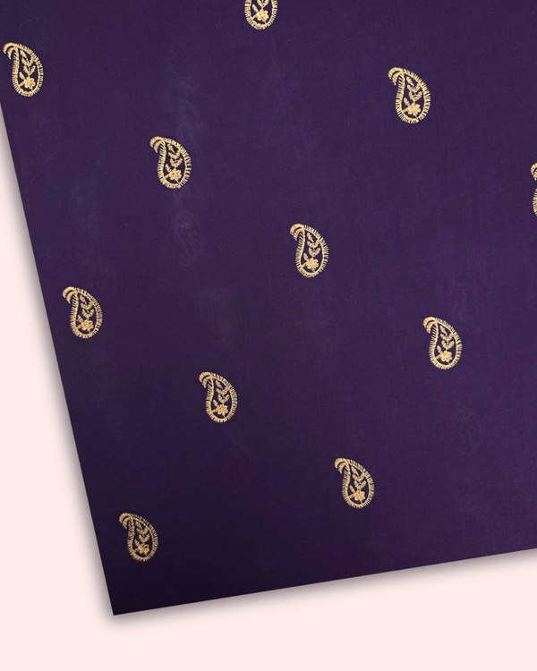 Embroidered Motif Fabric EMF-S25-0023