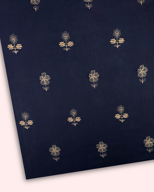 Embroidered Motif Fabric EMF-S25-0028