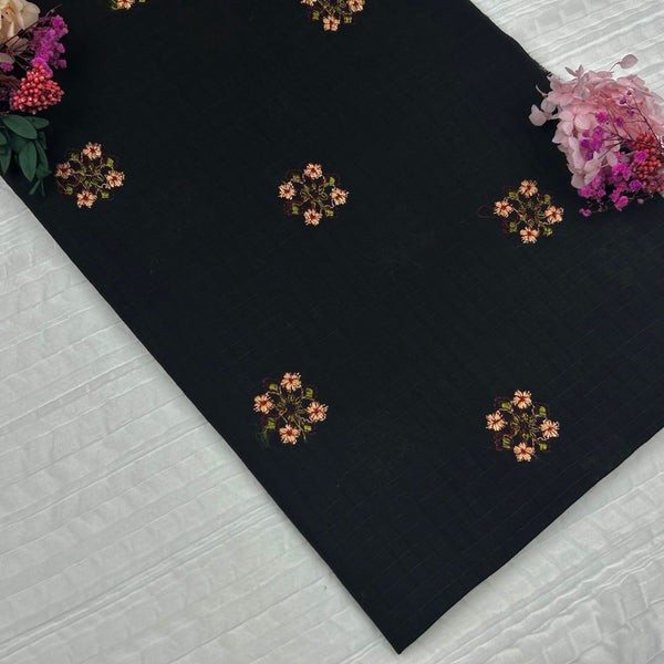 Multi Embroidered Lawn Black PMELF61