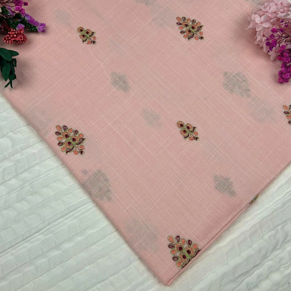 Multi Embroidered Lawn Peach PMELF77