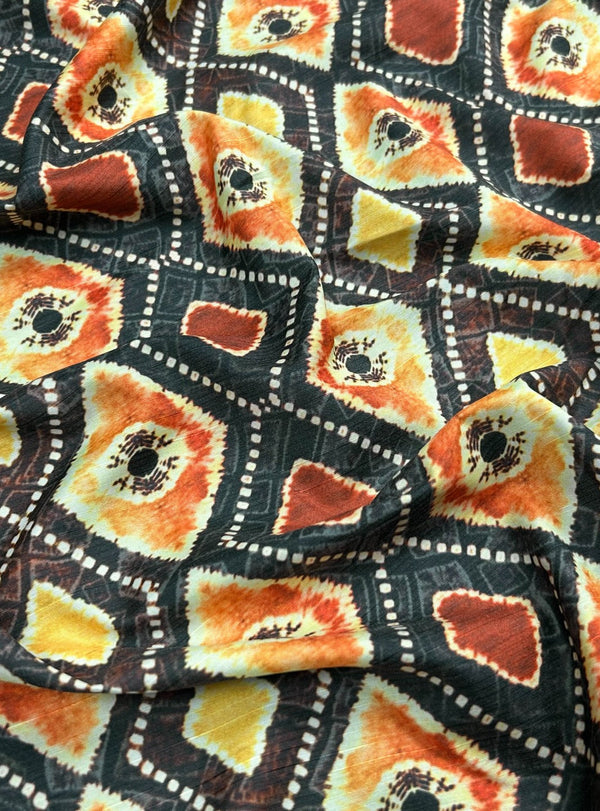 Printed Raw Silk PCRS66