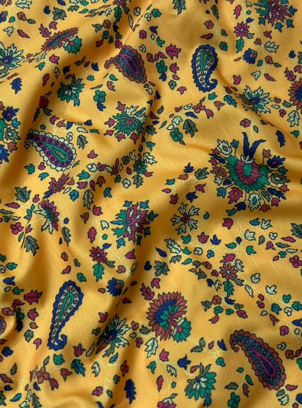 Printed Raw Silk PCRS103