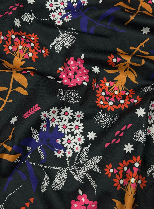 Printed Raw Silk PCRS158