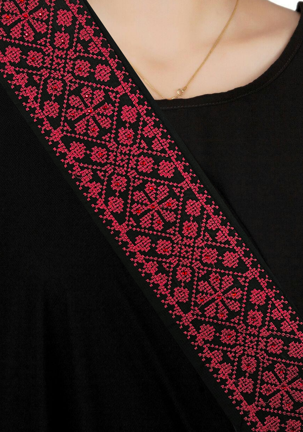 Tilla Border Embroidered Shawl TILS-S25-0004